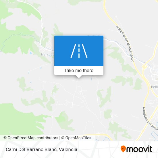 Camí Del Barranc Blanc map