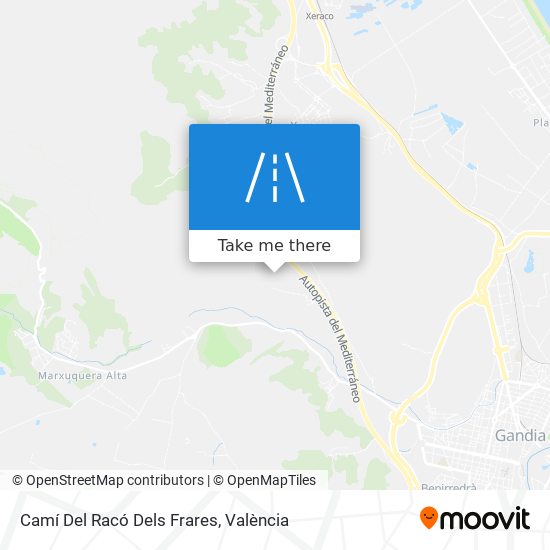 Camí Del Racó Dels Frares map
