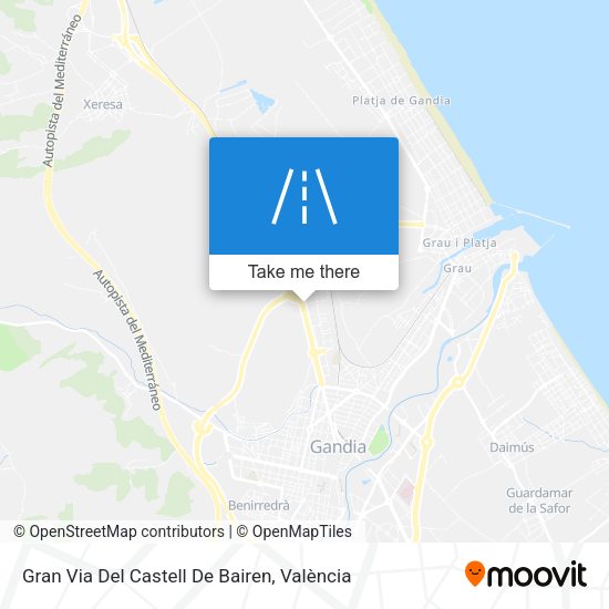 Gran Via Del Castell De Bairen map