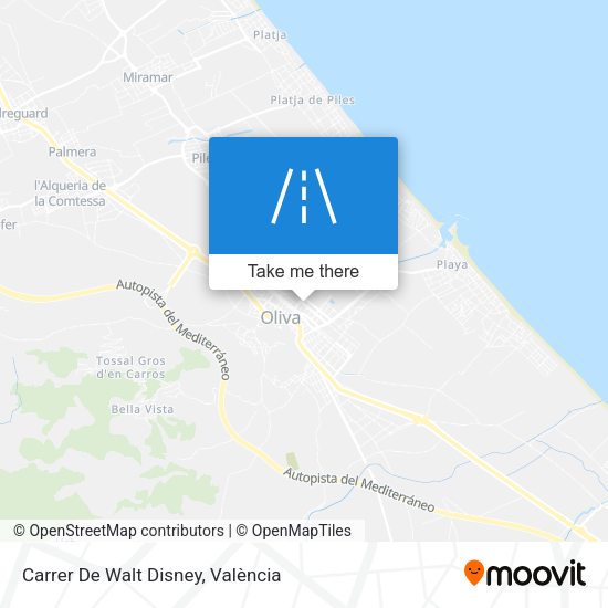 Carrer De Walt Disney map