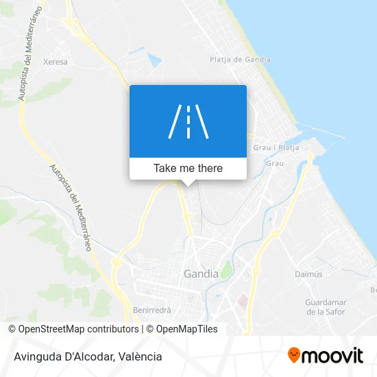 Avinguda D'Alcodar map