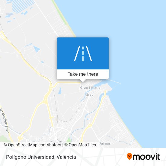 Polígono Universidad map