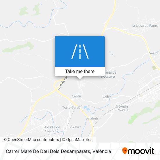 Carrer Mare De Deu Dels Desamparats map