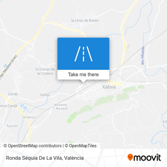 Ronda Séquia De La Vila map