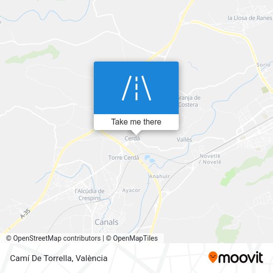 Camí De Torrella map