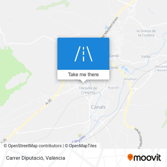 Carrer Diputació map