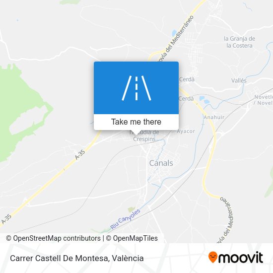 Carrer Castell De Montesa map