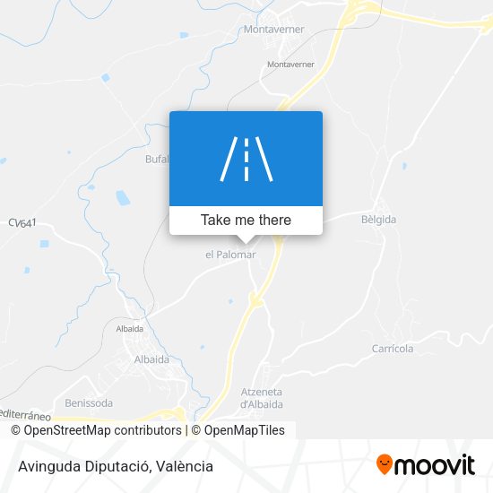 Avinguda Diputació map