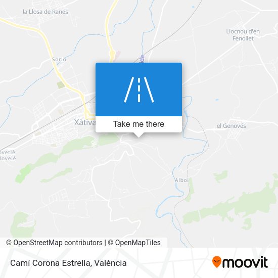 Camí Corona Estrella map