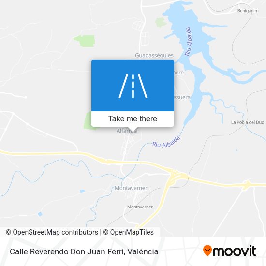 Calle Reverendo Don Juan Ferri map