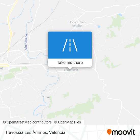 Travessia Les Ànimes map