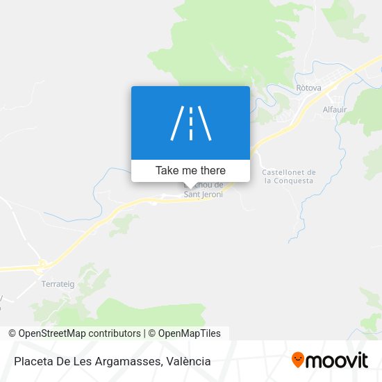 Placeta De Les Argamasses map