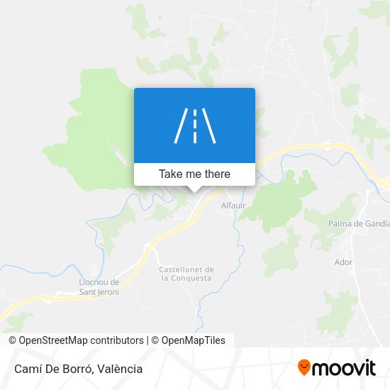 Camí De Borró map