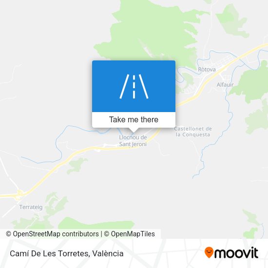 Camí De Les Torretes map