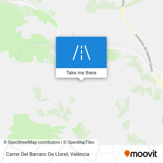 Carrer Del Barranc De Lloret map