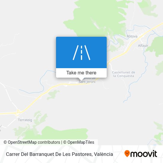 Carrer Del Barranquet De Les Pastores map
