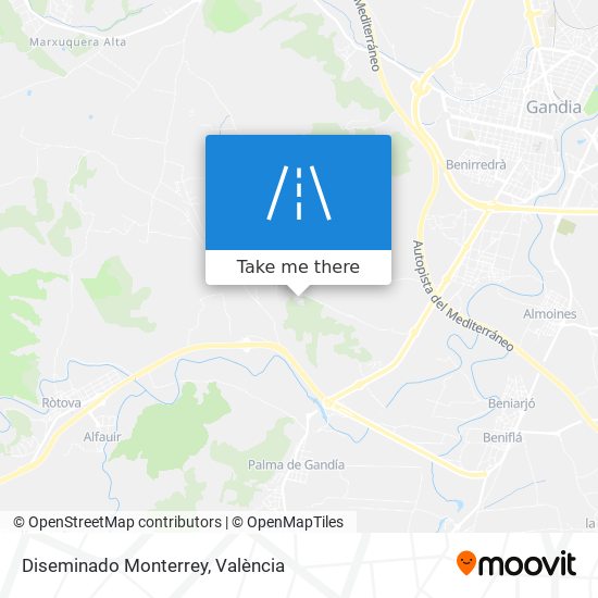 Diseminado Monterrey map