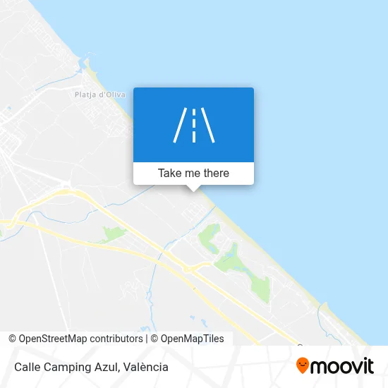 Calle Camping Azul map
