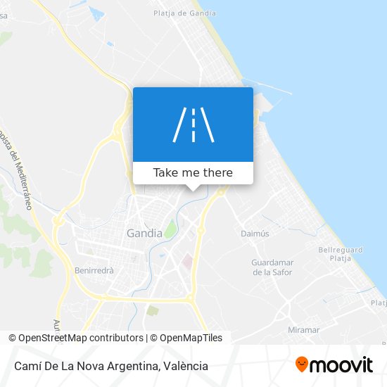 mapa Camí De La Nova Argentina