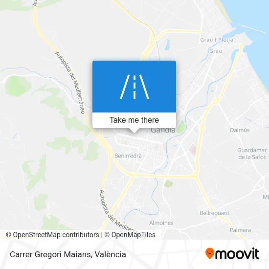 Carrer Gregori Maians map