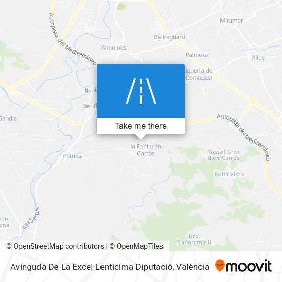 Avinguda De La Excel·Lenticima Diputació map