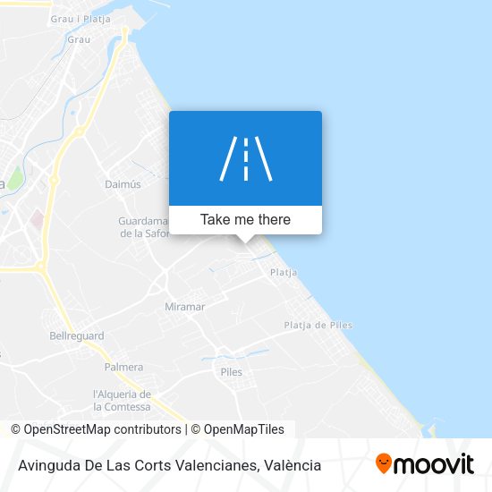 Avinguda De Las Corts Valencianes map