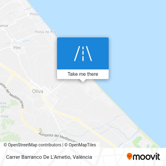 Carrer Barranco De L'Ametio map