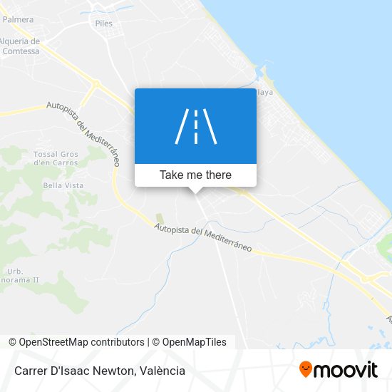 Carrer D'Isaac Newton map