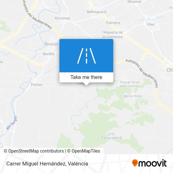 Carrer Miguel Hernández map