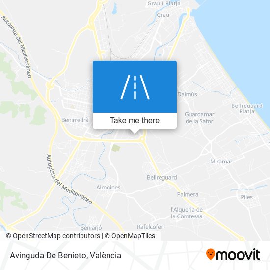 mapa Avinguda De Benieto