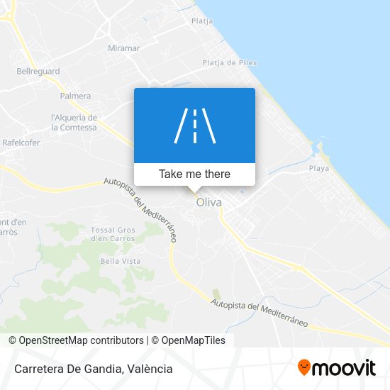 Carretera De Gandia map