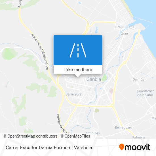 Carrer Escultor Damia Forment map
