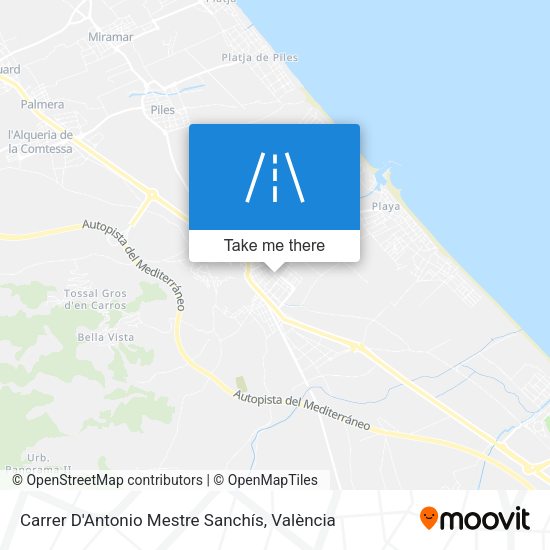 Carrer D'Antonio Mestre Sanchís map
