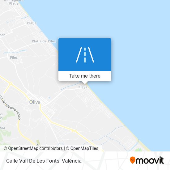 Calle Vall De Les Fonts map