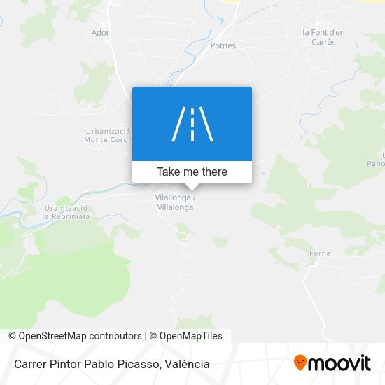 Carrer Pintor Pablo Picasso map