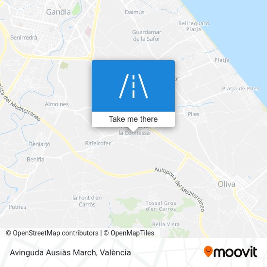 Avinguda Ausiàs March map