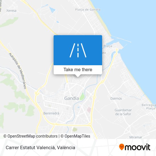Carrer Estatut Valencià map