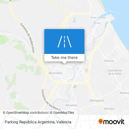 Parking República Argentina map