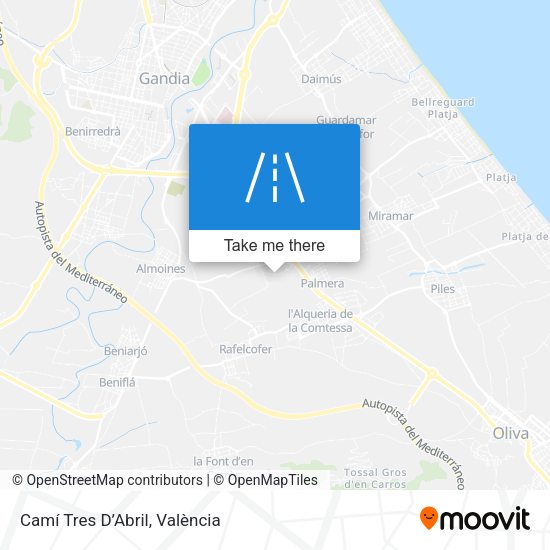Camí Tres D’Abril map
