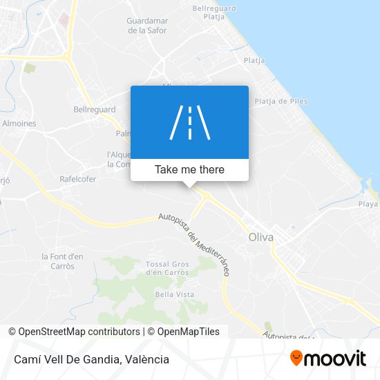 Camí Vell De Gandia map