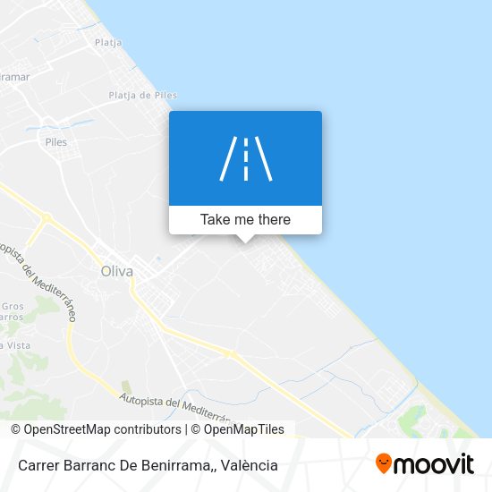 Carrer Barranc De Benirrama, map