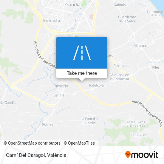 Camí Del Caragol map