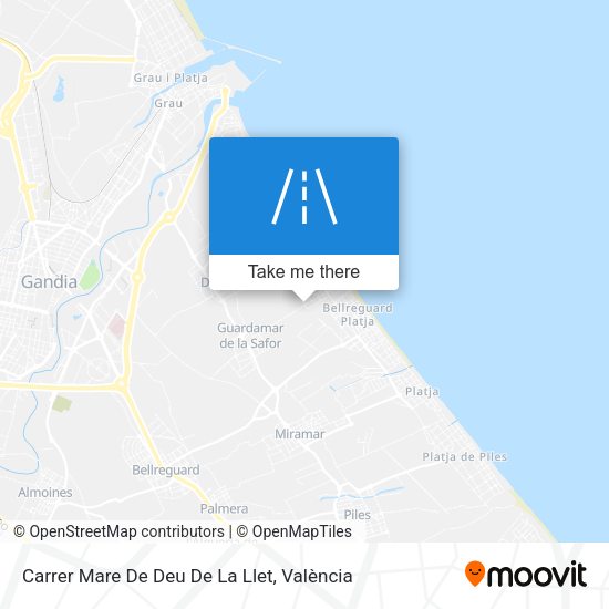 Carrer Mare De Deu De La Llet map