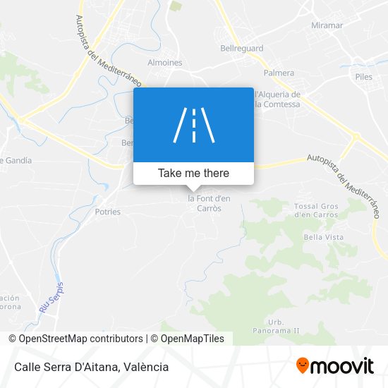 Calle Serra D'Aitana map