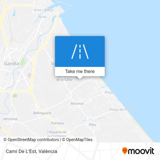 Camí De L’Est map