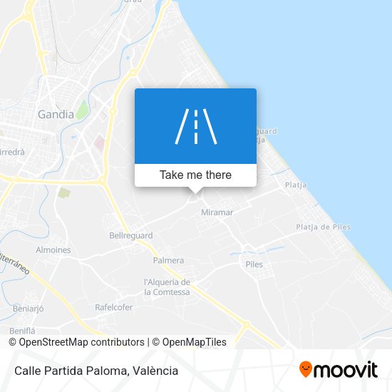 Calle Partida Paloma map