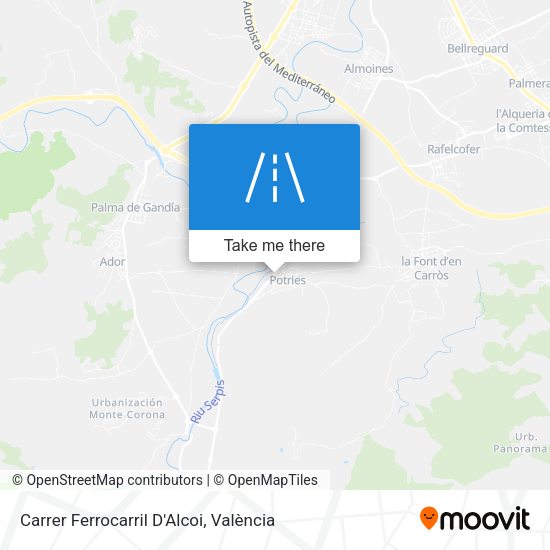 Carrer Ferrocarril D'Alcoi map