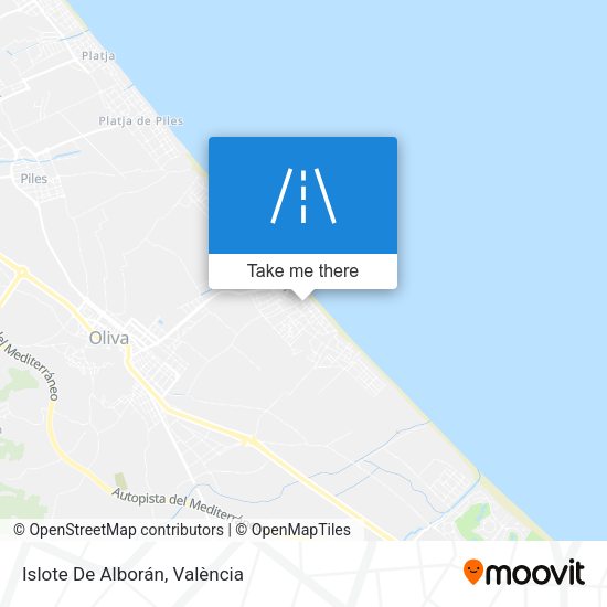 Islote De Alborán map