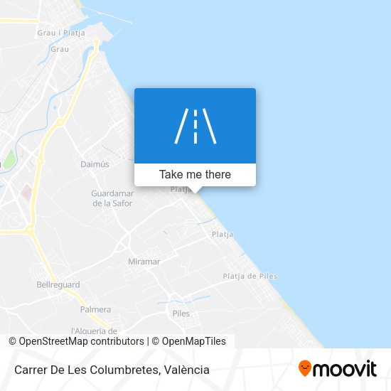 Carrer De Les Columbretes map