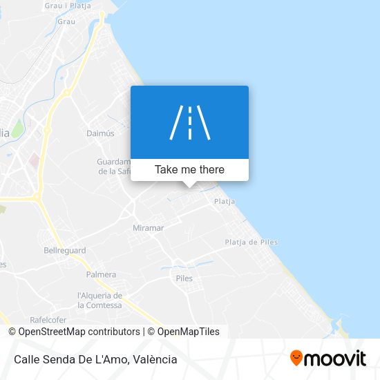 Calle Senda De L'Amo map